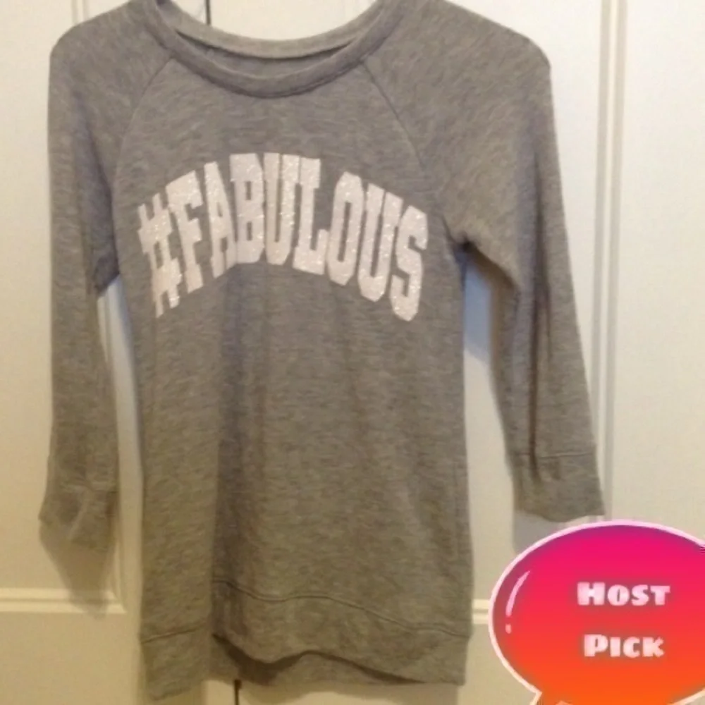 Justice Girls size 10  fabulous 3/4 shirt